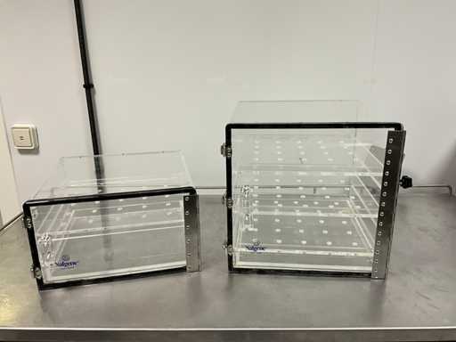 NALGENE 5317-0120 & 5317-0070 Glastrockner (2x)