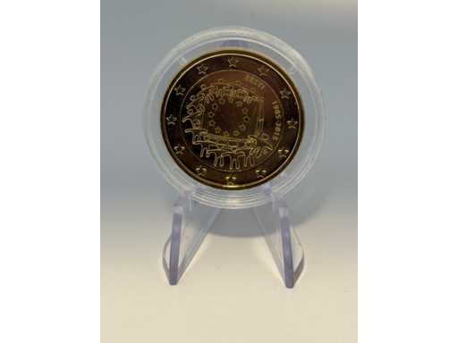 Moneta commemorativa da 2 euro placcata oro Spagna 2013 El Escorial