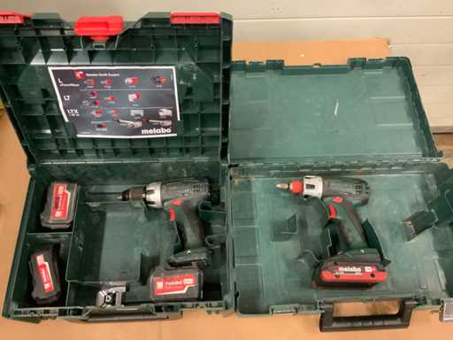 Metabo BS 14.4 LT and BS 18 LT Quick Drill (2x)