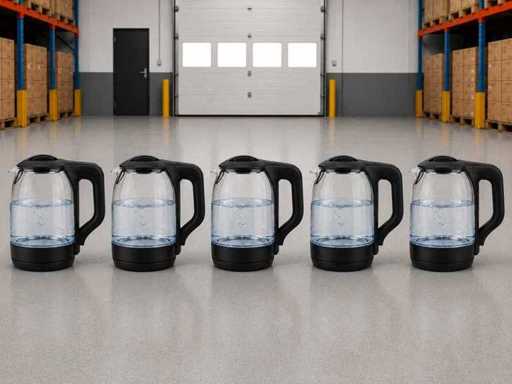 Glazen Waterkoker (5x)