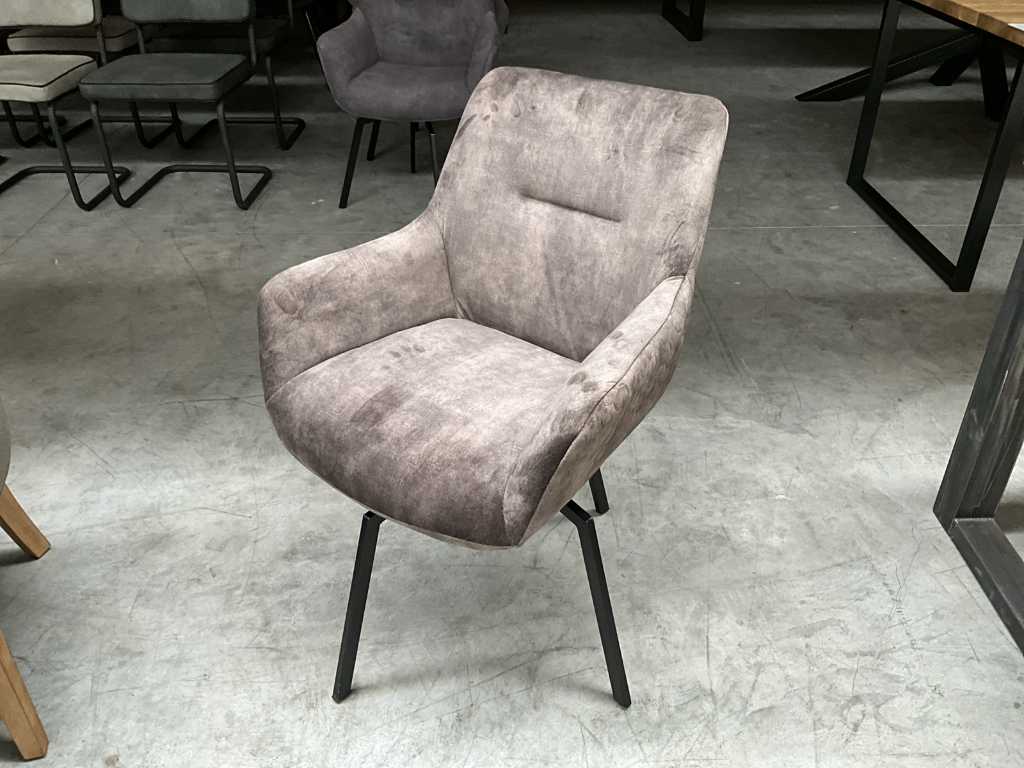 2x metal side chair