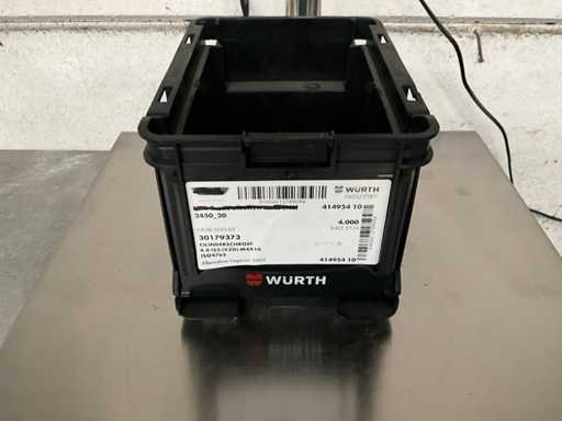 Würth 3,65 kg Vitete cilindriche M4 x 10 in contenitore impilabile