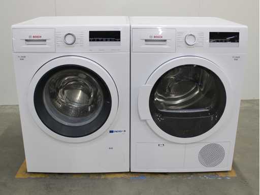 Série Bosch|4 Machine à laver AquaStop EcoSilence Drive & 4 Sèche-linge