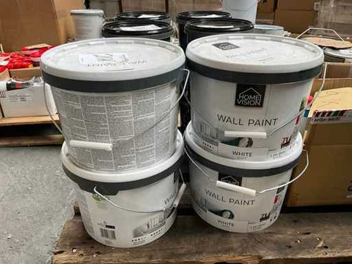 HomeVision - White matt - 10L - Paint (4x)