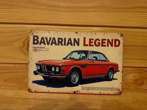 Metalen reclamebord 30x20cm