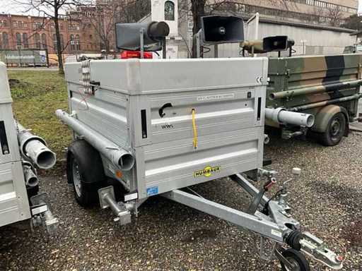 Humbaur Anhänger mit 360 Grad Überwachungssystem