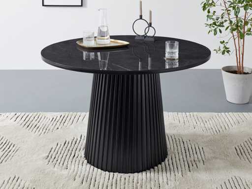 Table de salle à manger avec plateau en céramique