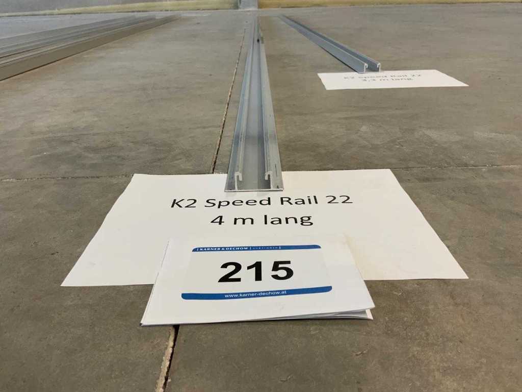 K2 Speed Rail 22 - 4 m long - 20 pcs
