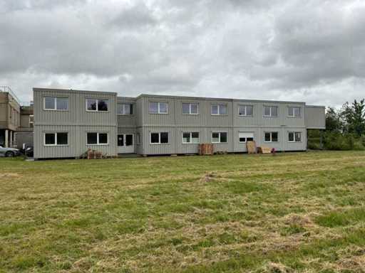 Modulair kantoorgebouw – Paviljoen A4 – 536 m² op 2 verdiepingen met geïntegreerde toegangscontrole en huisautomatisering/ Overige units en containers