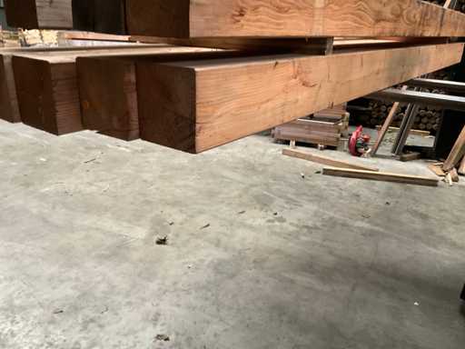 Stâlp de grădină Douglas rindonat 400x20x20 cm (4x)