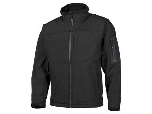 Softshell jas, zwart, zo goed als nieuw (MR) (2x)