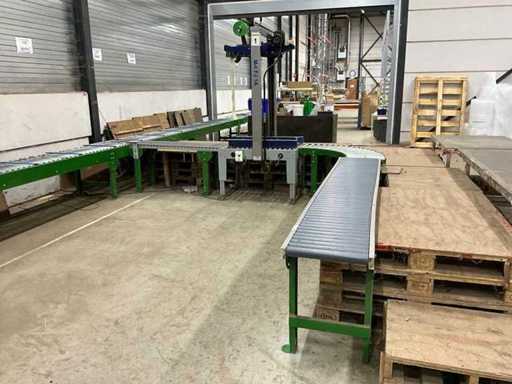 2018 YoungSunpack MH-FJ-1A dozensluitmachine met rollenbaan