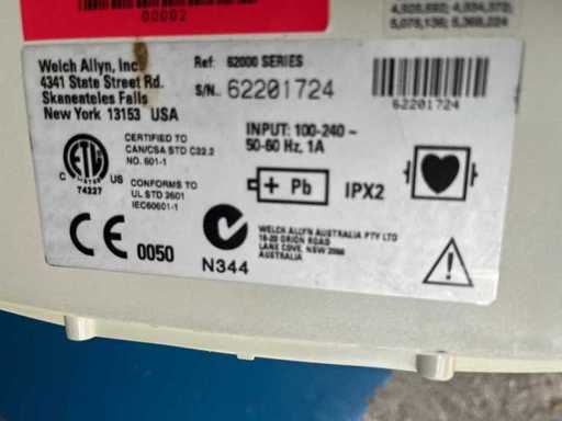 Welch Allyn 62000 Series Patientenmonitor patient monitor EKG SpO2 NIBP