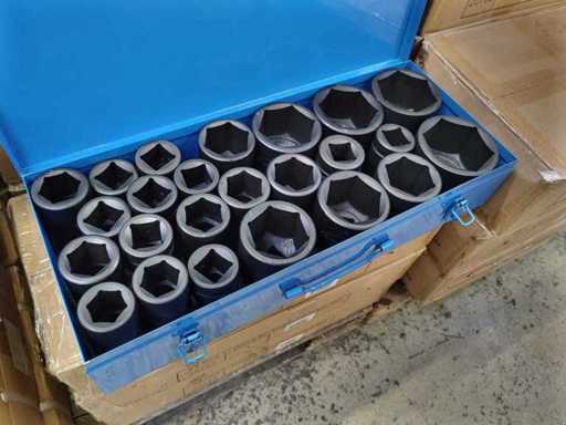Stahlkaiser - 20785 - Set de soclu de impact 17-75mm 25 piese