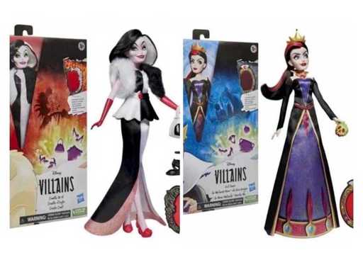 Set aus 8 ungezogenen Cruella and the Evil Queen Puppen und deren Zubehör neu in der Originalverpackung