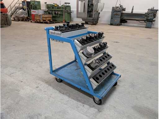 Sk40 Werkzeugaufnahmen mit Transportwagen