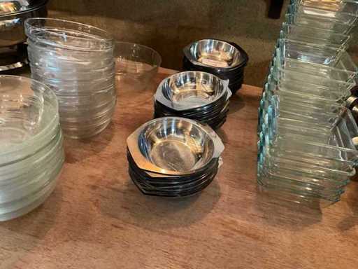 Rvs groenteschaaltjes (85x)