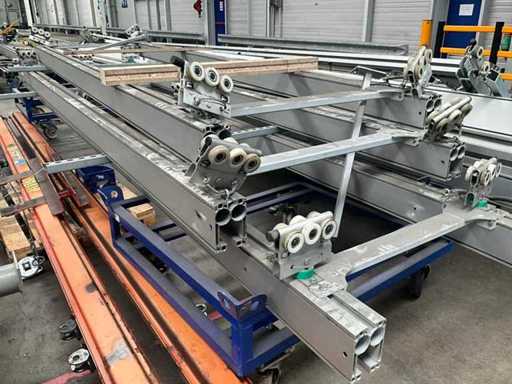 Various long ROLLYX alu rail systems/lines (3x)