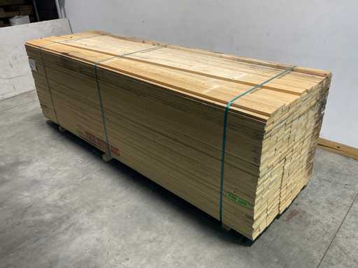 Vuren plank ruw - 360x10x2,2 cm (200x)