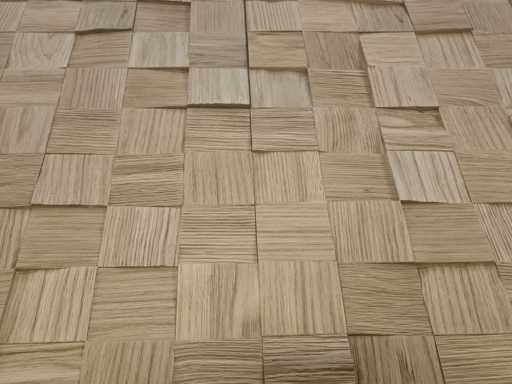 14 m2 Parquet Wall Panel - 450 x 450 x 22 mm