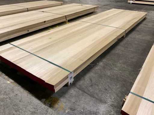 Yellow Poplar panelen voorgeschuurd 40x1000 mm (2x)