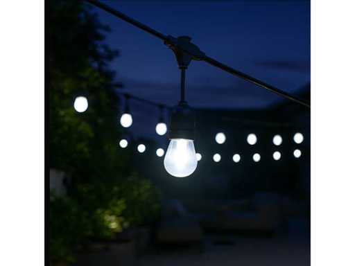 Lampadina LED 200 x ST45 Filament Resistente agli Urti – 6000K Freddo Bianco – E27 – Bianco