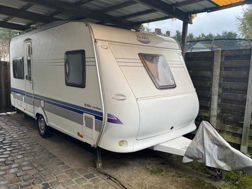 2008 Hobby Caravan + awning and awning & bike rack