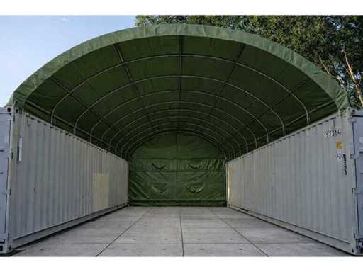 Greenland - 2026 - Container overkapping 40ft army green