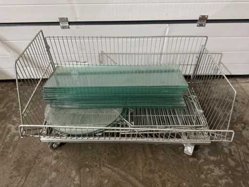 Charge von Glasplatten