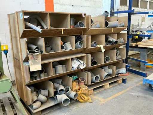 Partij diverse PVC koppelstukken