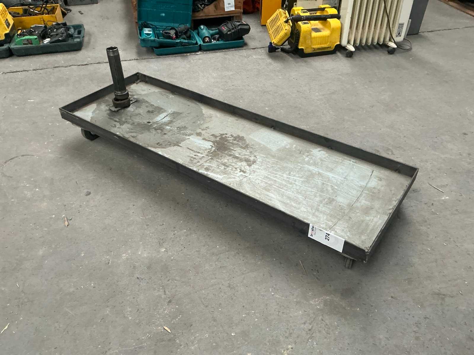 Metal transport trolley