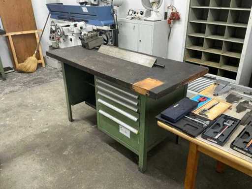 Workbench with contents