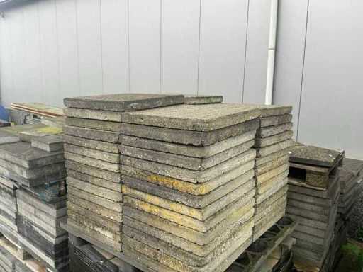 80m2 paving tile 50x50cm.