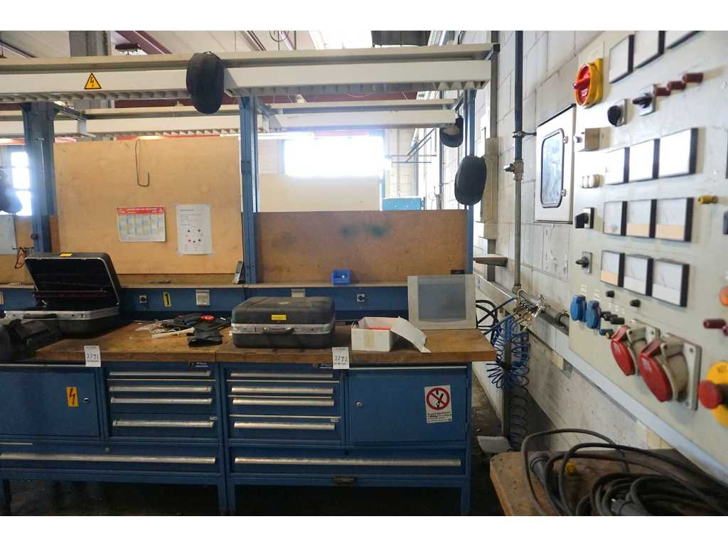 Garant workbench with content