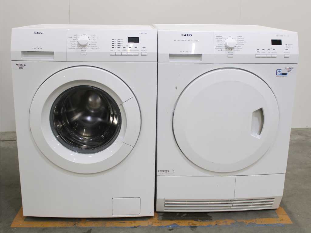 AEG Lavamat Protex Washing Machine & AEG Lavatherm Absolute Care System Protex Plus Dryer