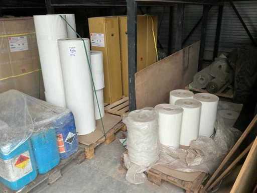 Charge verschiedener Papierrollen