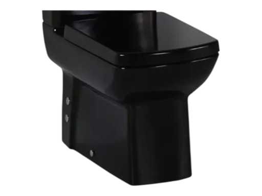 Duoblok closet glans zwart