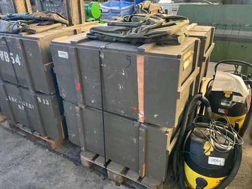 Gemengde partij houten kisten (5x)