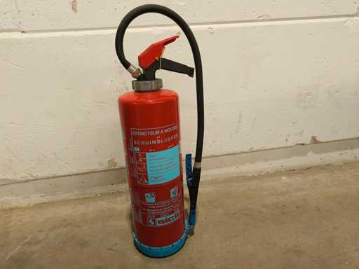 5x Vorstvrije schuimbrandblusser - Sicli Aqua-cold 9-30 - gekeurd 2024