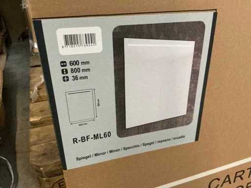 Lustro R-BF-ML60 z diodą LED i systemem przeciwmgielnym