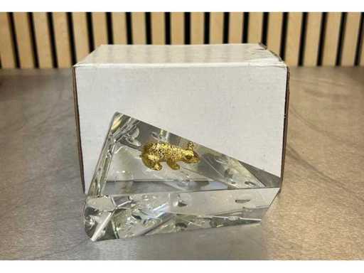 Ser szklany z myszą 12x5,5 cm (166x)