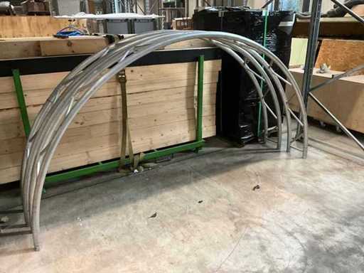 Cerchio a trave in alluminio realizzato con trave a 2 punti di diametro 3 m