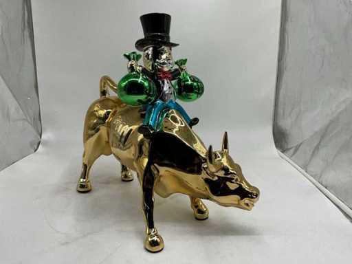 Monopoly Bull Sculpture