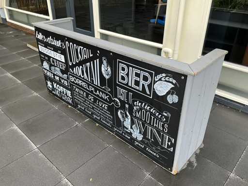 Bar extérieur en bois avec couvercle