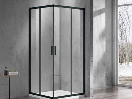 Marenza Casus Duschkabine 80x80x200cm Eckeingang matte schwarze SW773919