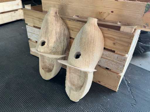 Clog birdhouse (2x)
