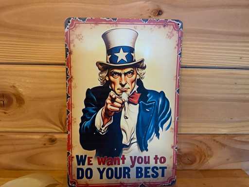 Werbeschild 20x30 cm