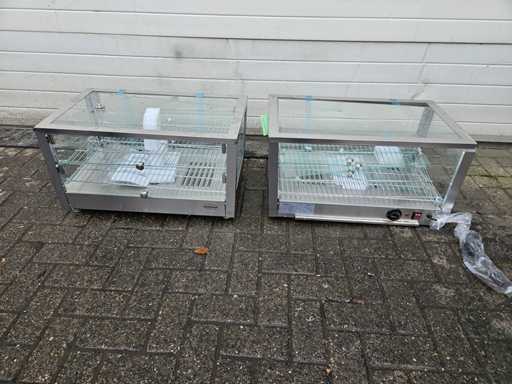 Combisteel - Vitrine chauffante (2x)