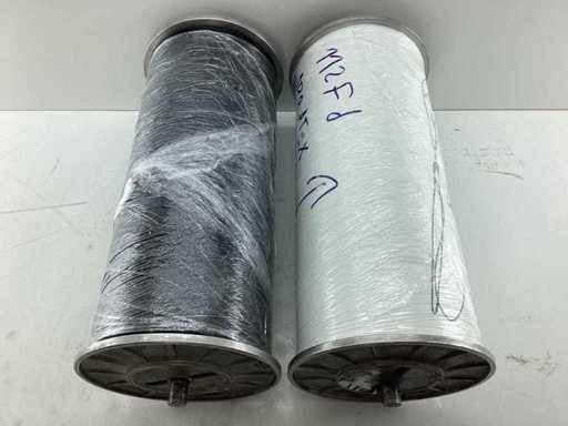 Rotoli Grandi di Filato - Nero e Bianco (2x)