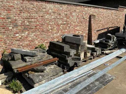 Lot of natural stone